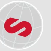 Samson Corporation - Icon of globe with S logo.